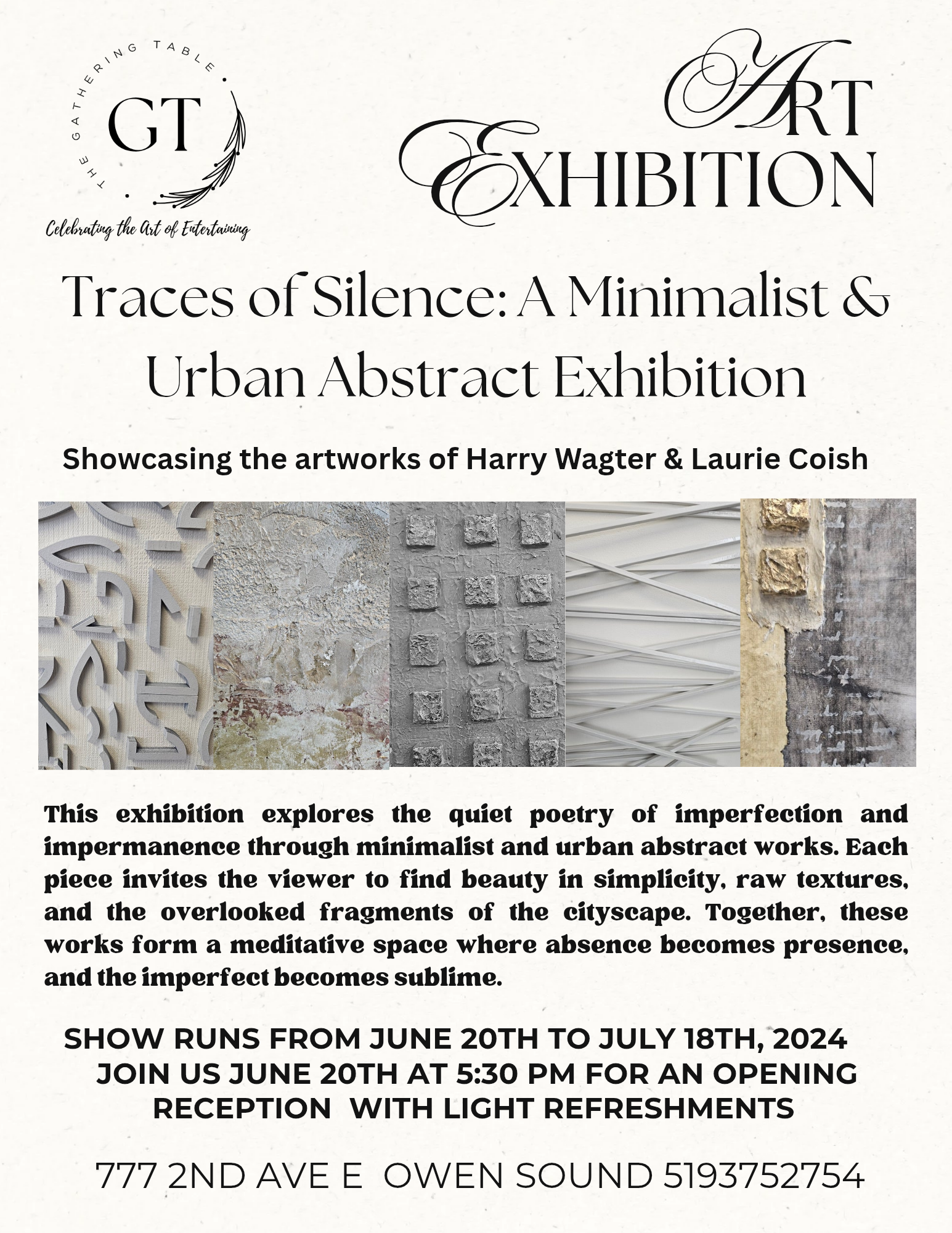 Event image Traces of Silence: A Minimalist & Urban Abstract Exhibition